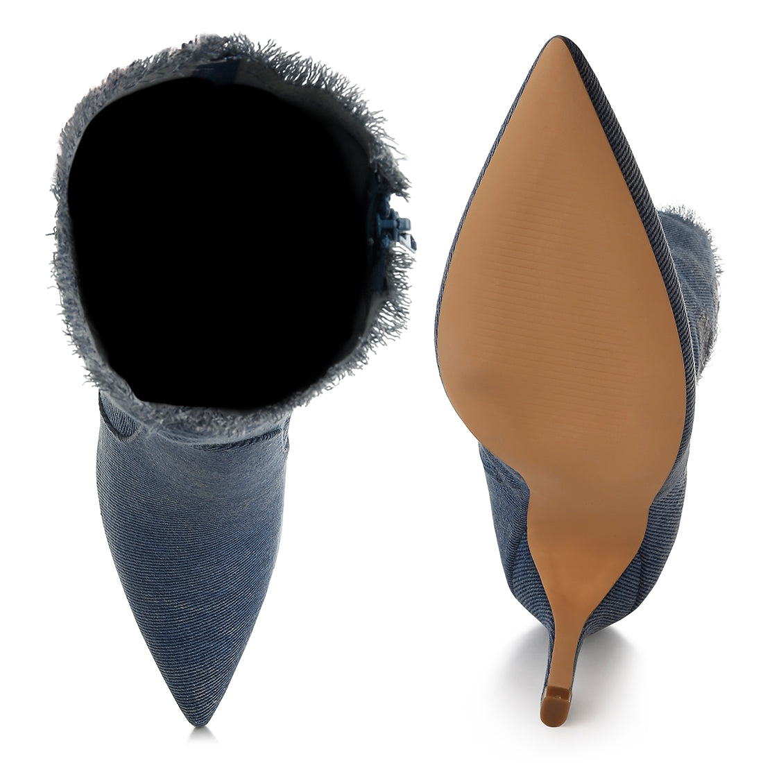 women distressed denim mid-calf boots#color_denim