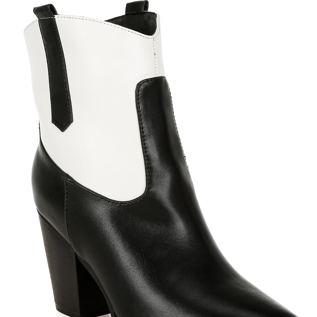two tone cowboy boots#color_black