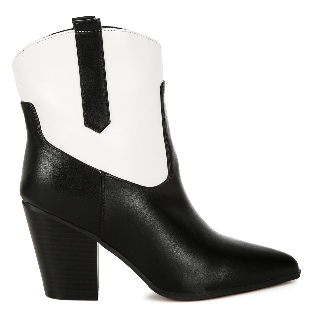 two tone cowboy boots#color_black