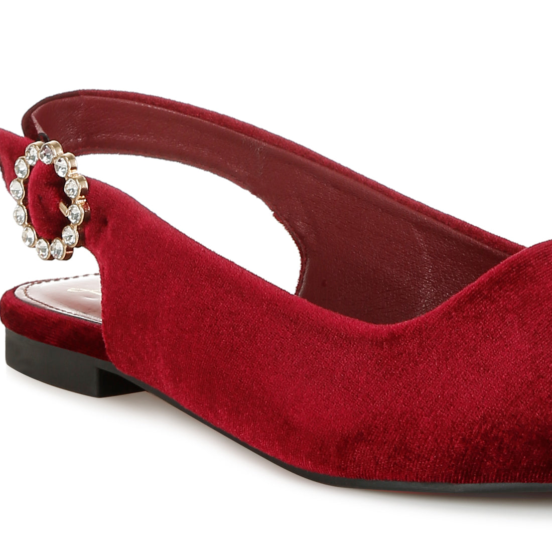 velvet slingback flat sandals#color_dark-red