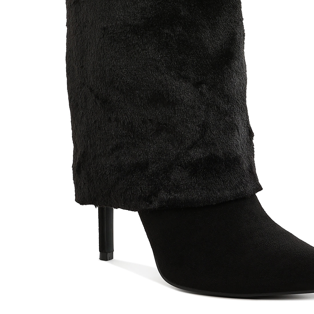 fold-over calf-high boots#color_black