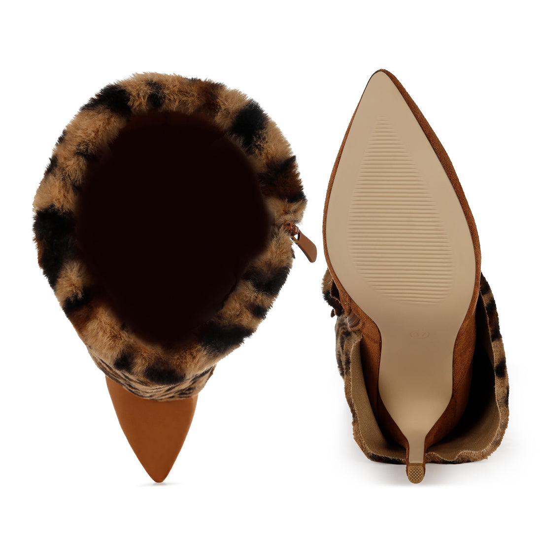 fold-over calf-high boots#color_leopard