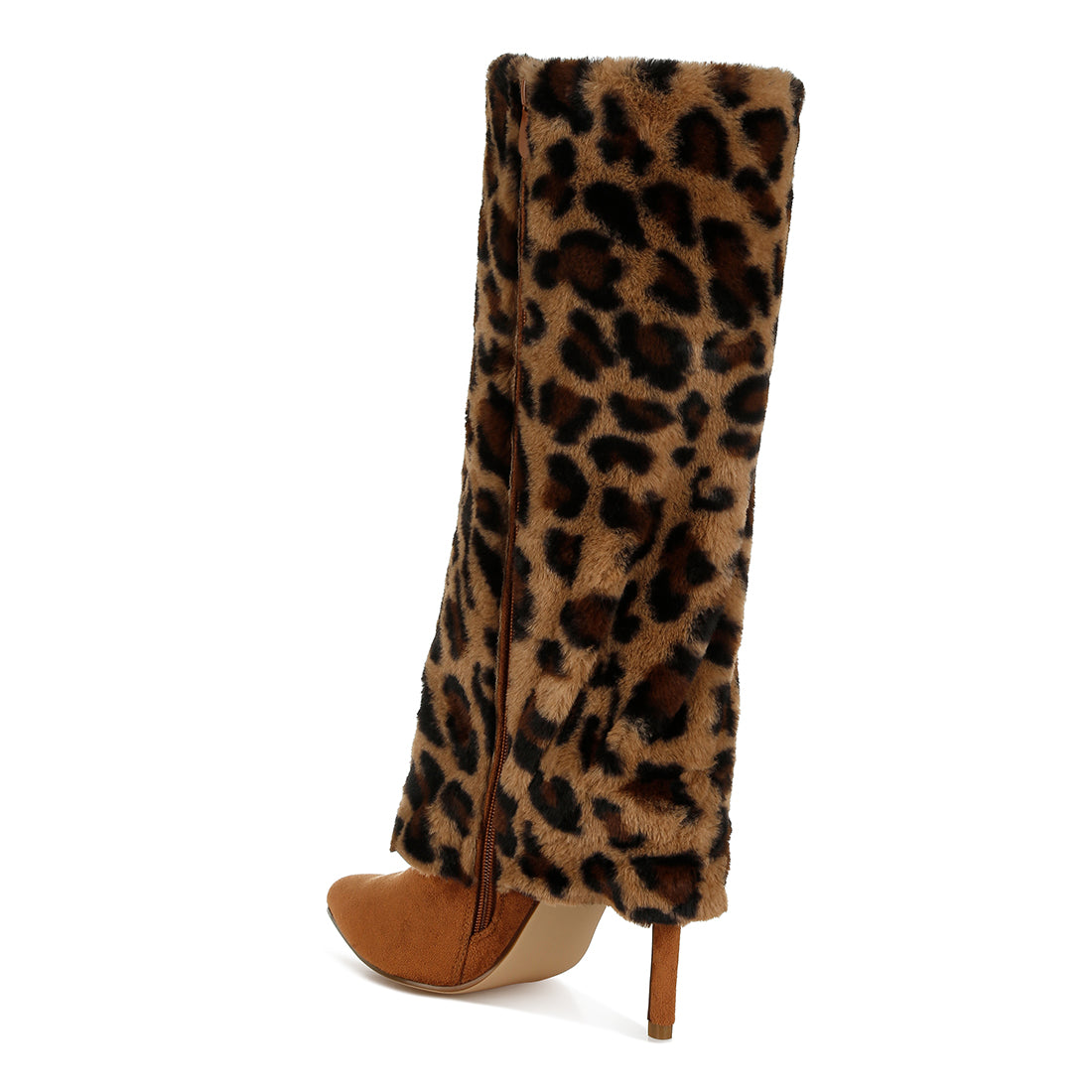 fold-over calf-high boots#color_leopard