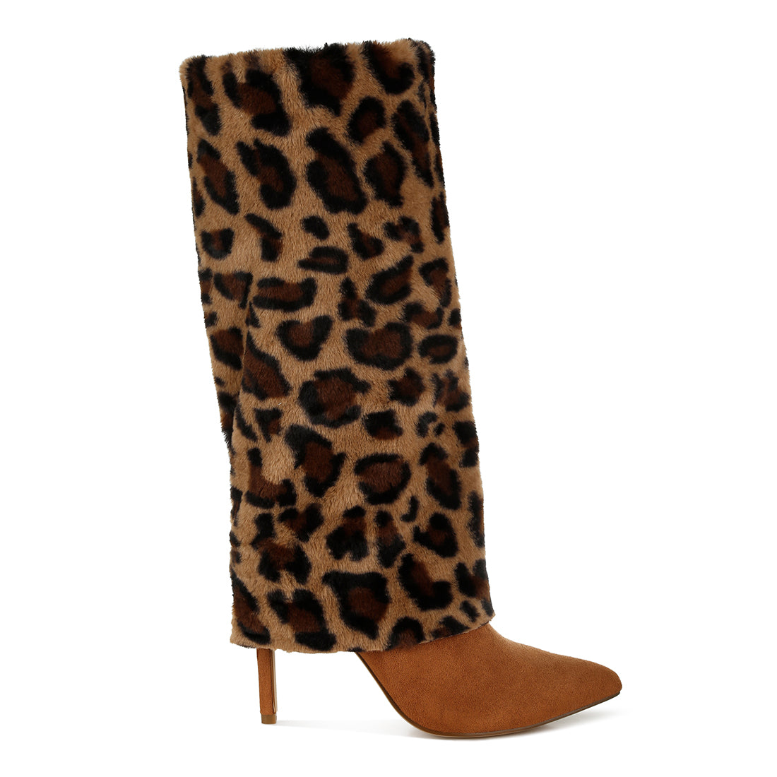 fold-over calf-high boots#color_leopard