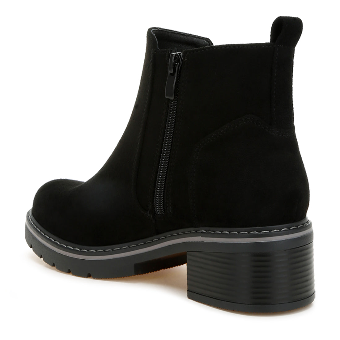 microfiber zipper boots#color_black