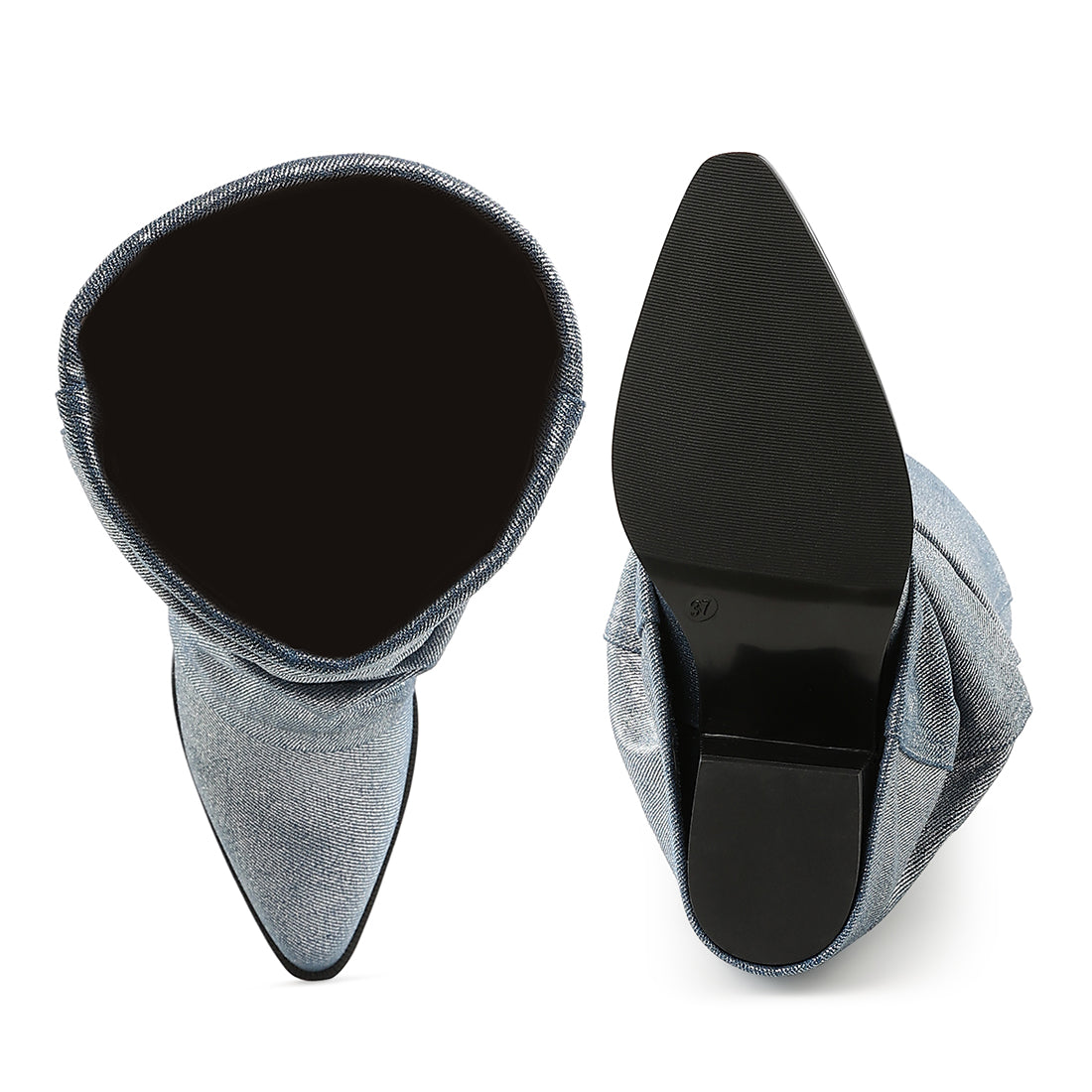 studded harness detail boots
fold-over slouchy denim boot#color_light-blue