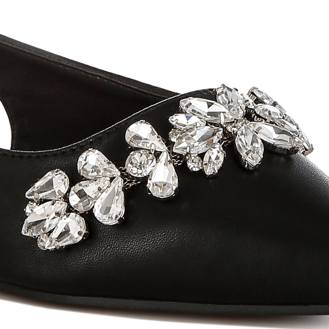 diamante embellished flat sandals#color_black