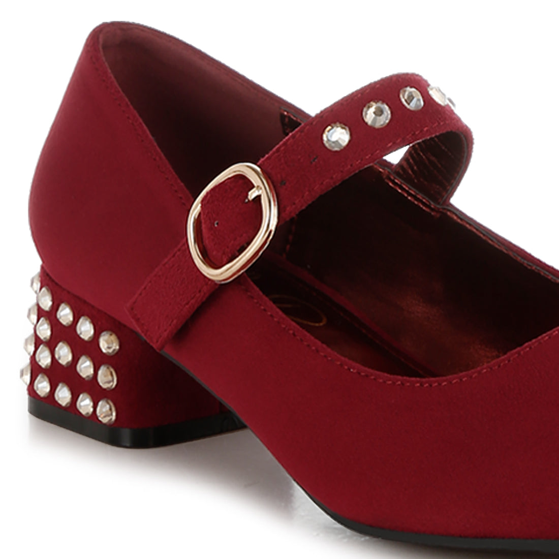 studded mary jane pumps#color_burgundy