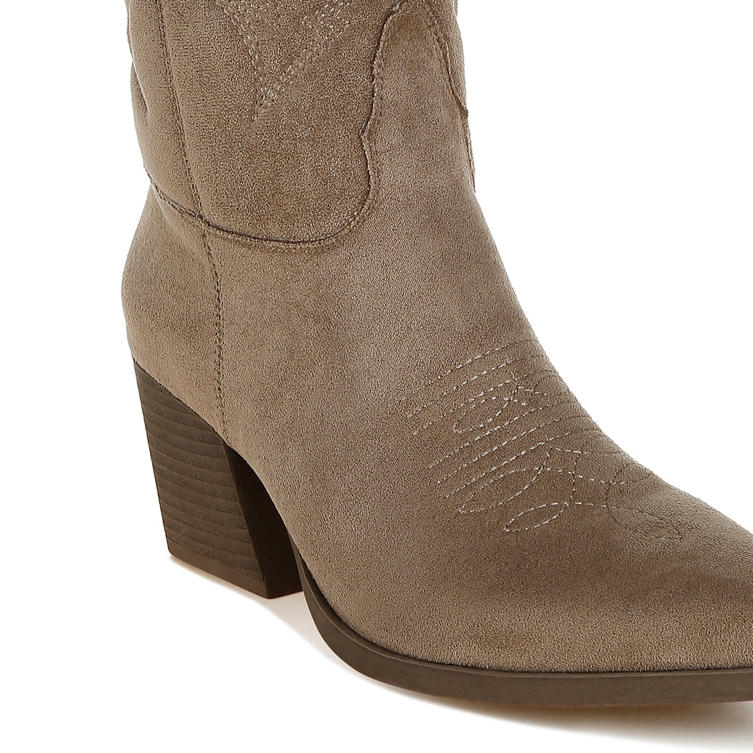 microfiber long cowboy boots#color_taupe