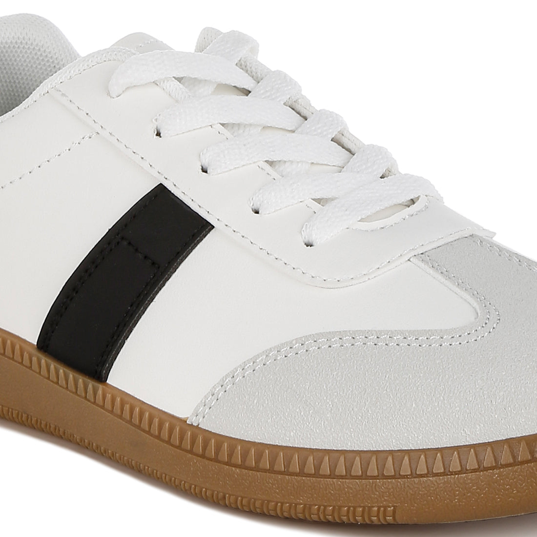 classic lace-up flatform sneaker#color_white