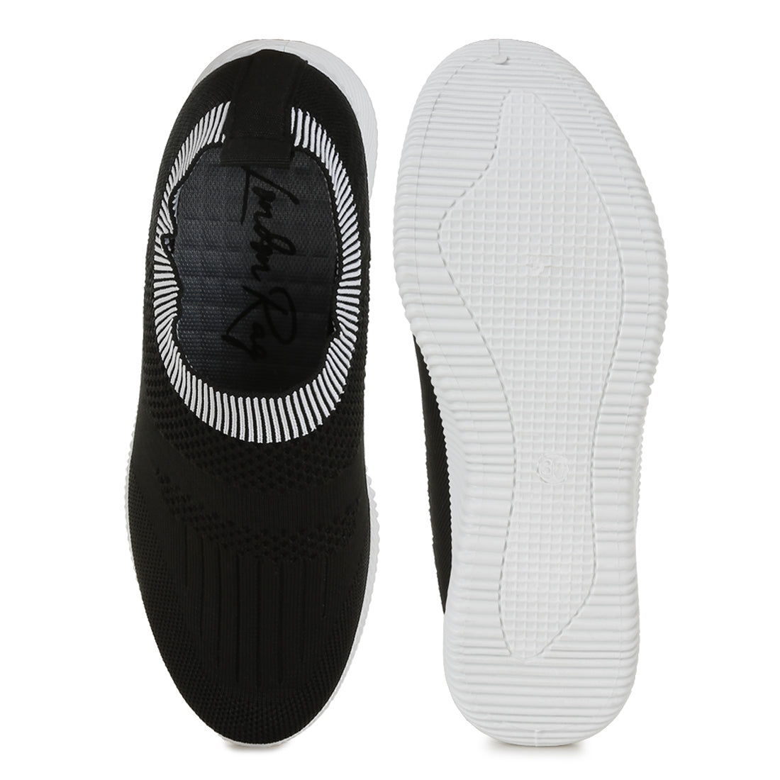 flyknit walking sneakers#color_black