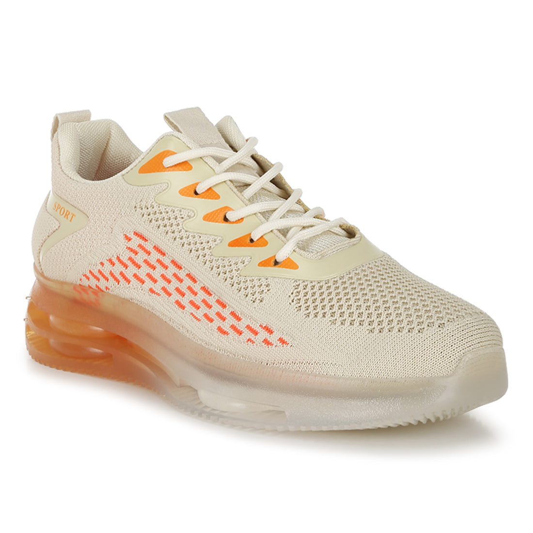 men's chunky anti-skid flyknit sneakers#color_orange