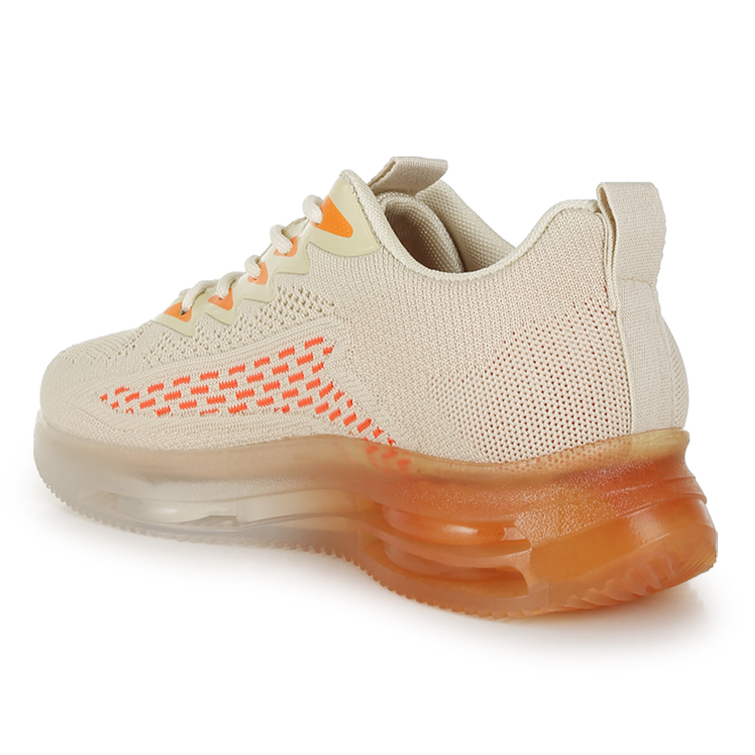 men's chunky anti-skid flyknit sneakers#color_orange