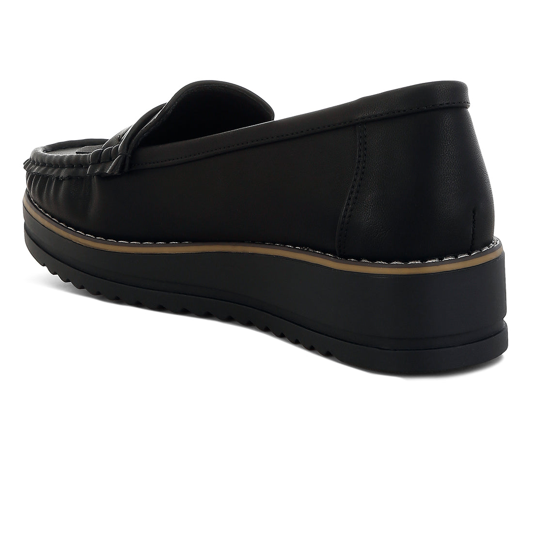 fringed nubuck loafers#color_black
