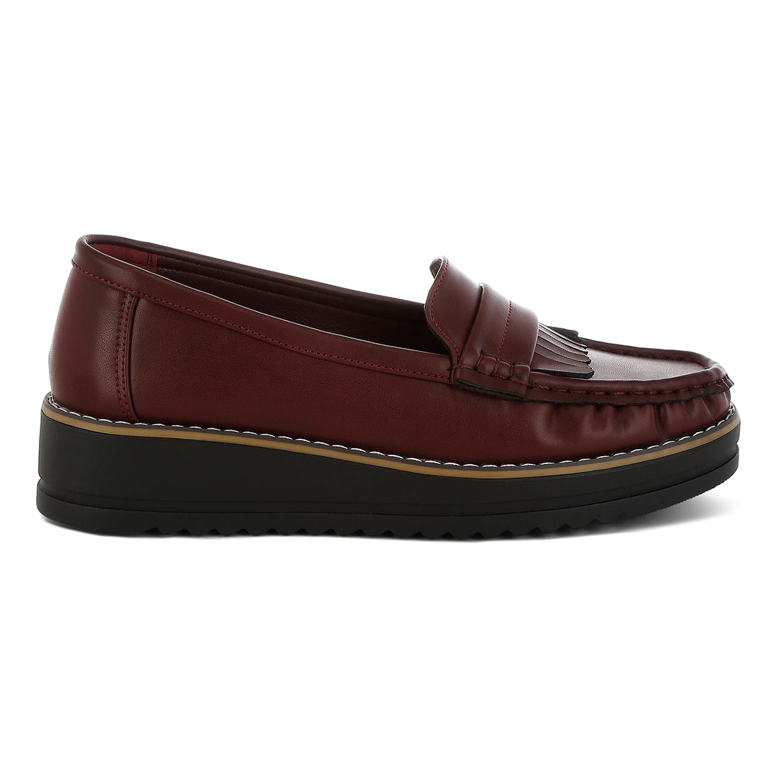 fringed nubuck loafers#color_burgundy