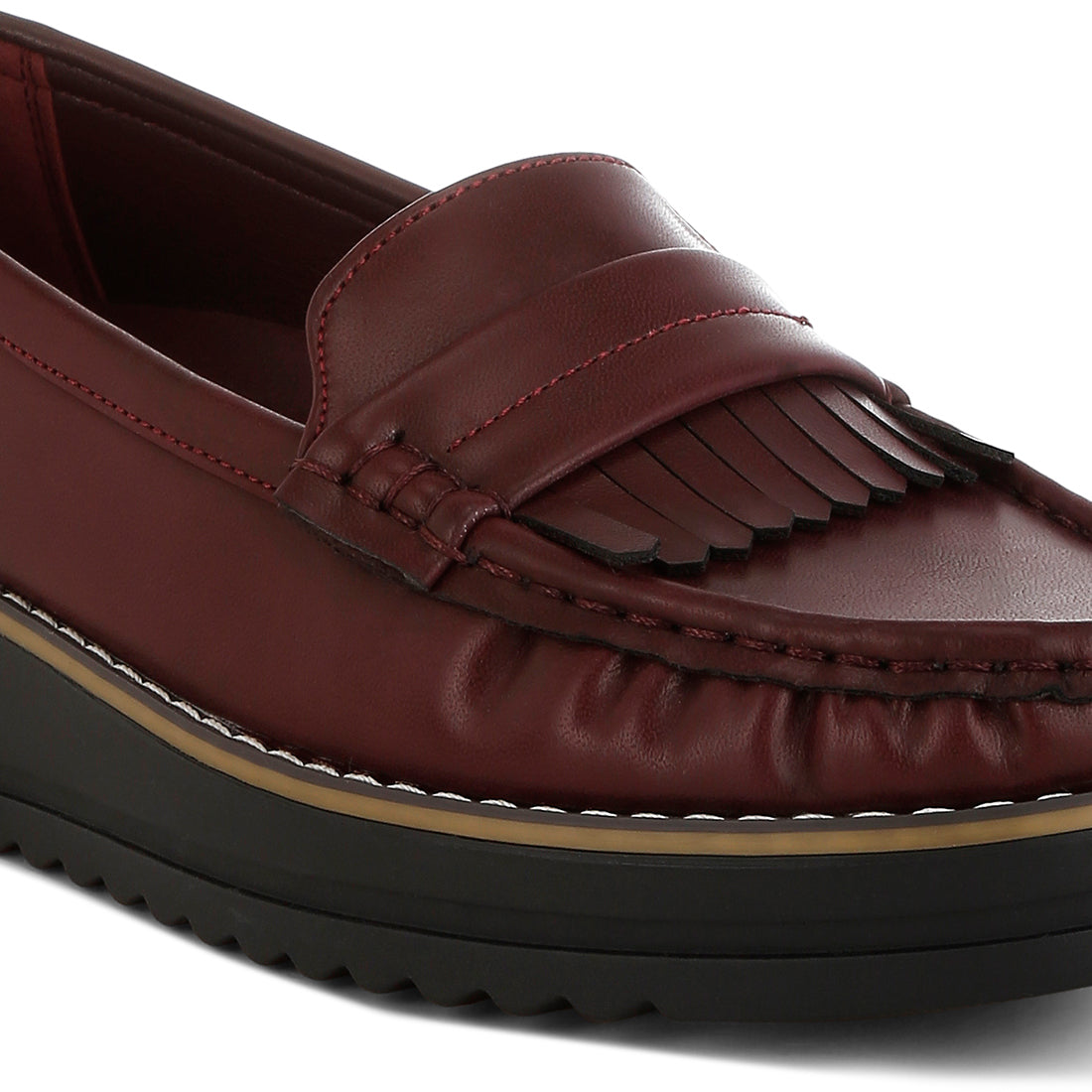 fringed nubuck loafers#color_burgundy