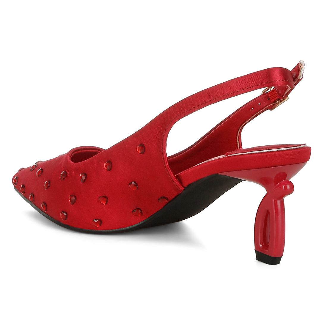 heart-shaped rhinestone studded slingbacks#color_burgundy