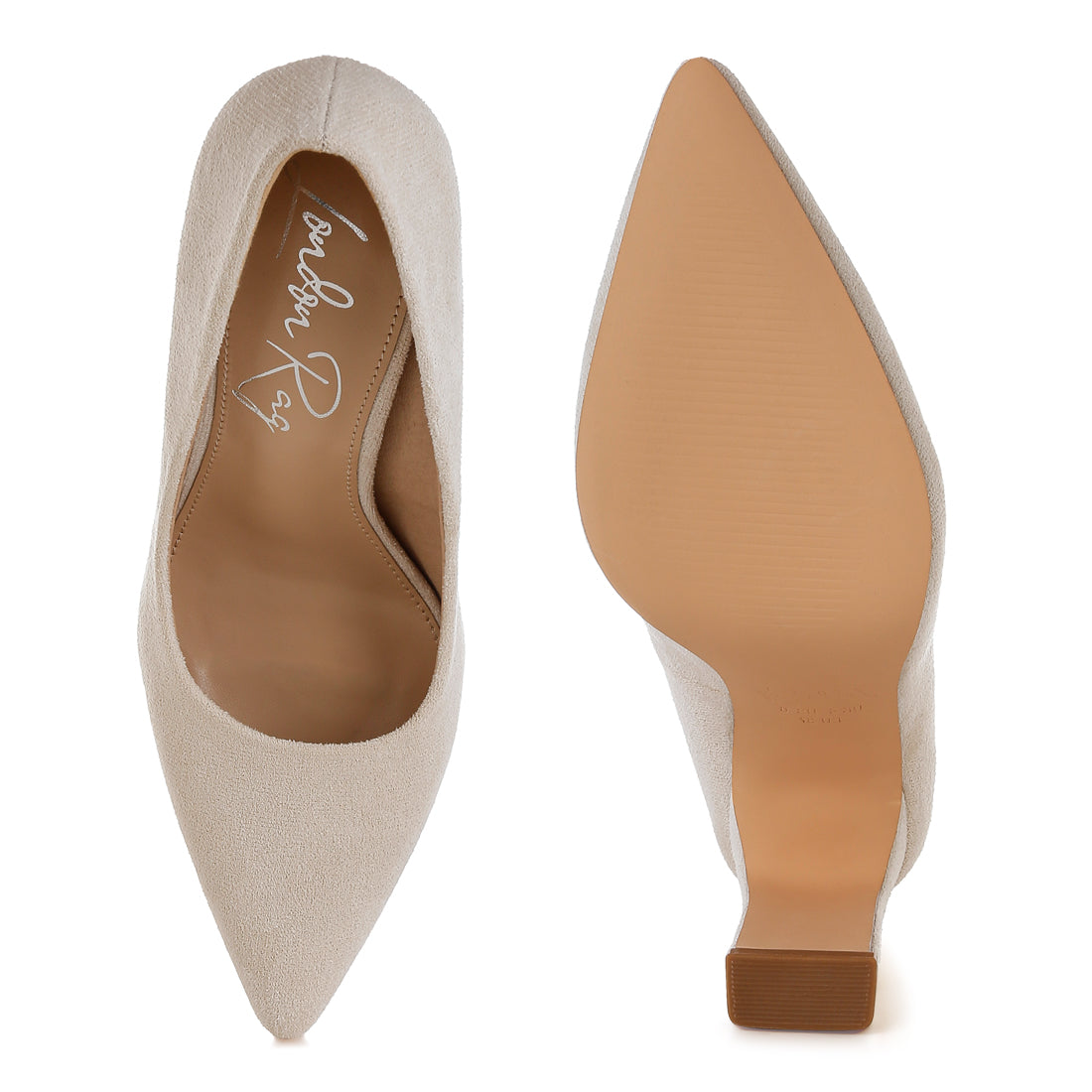 slim block heel pumps#color_beige