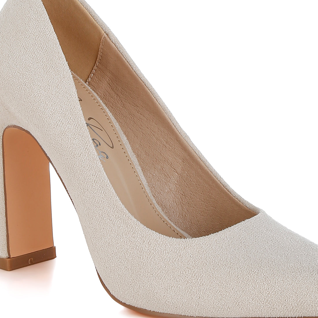slim block heel pumps#color_beige