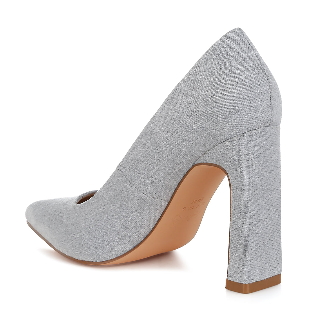 slim block heel pumps#color_light-blue