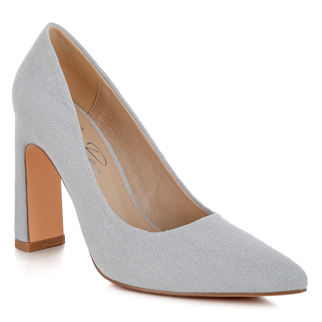 slim block heel pumps#color_light-blue