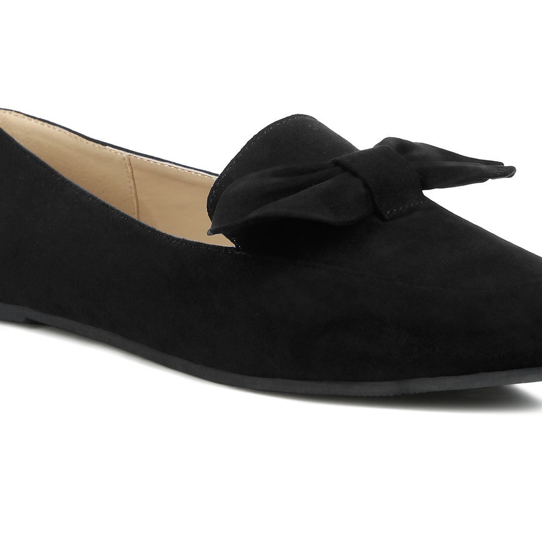 Black Casual Loafer with Bow