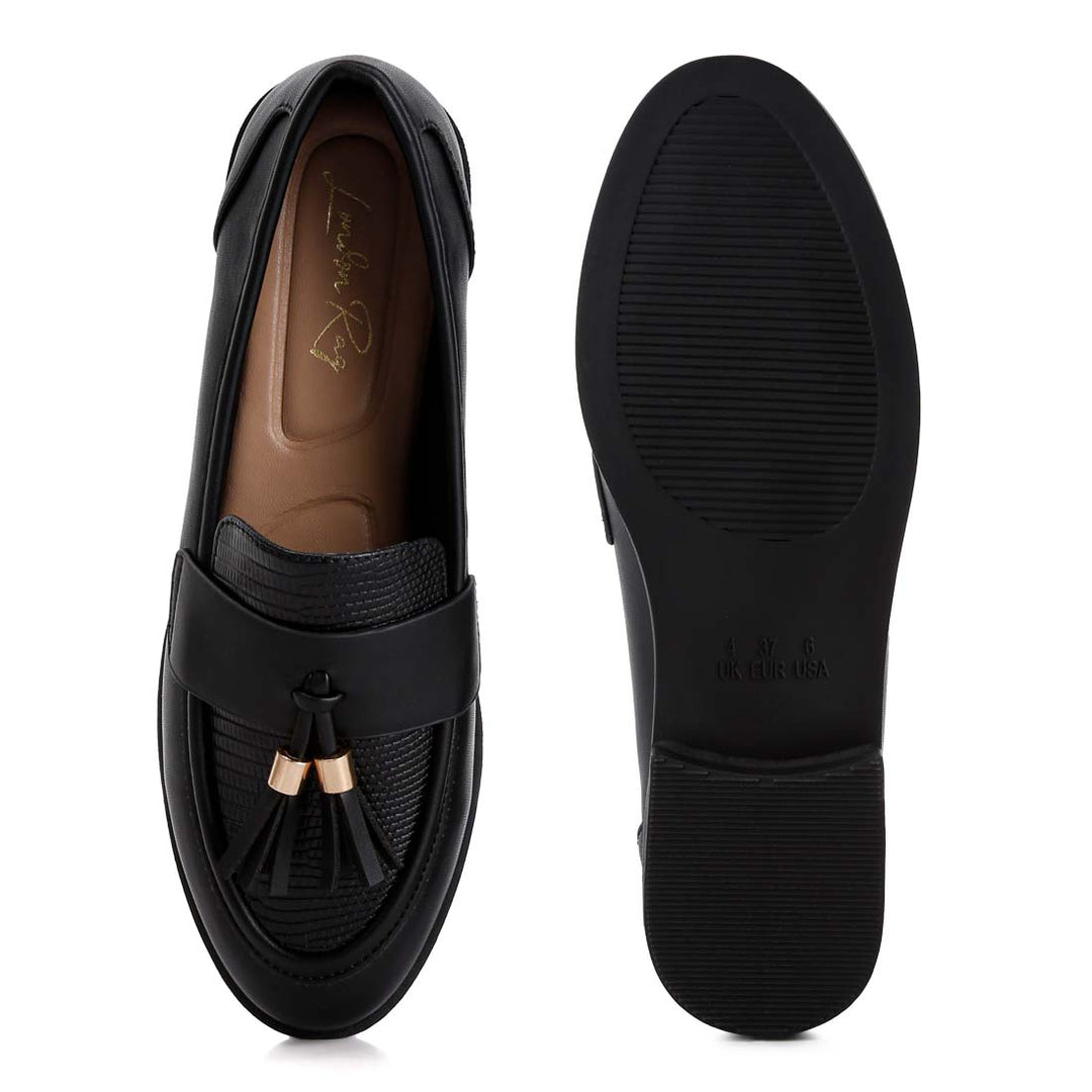 tassels detail loafers#color_black