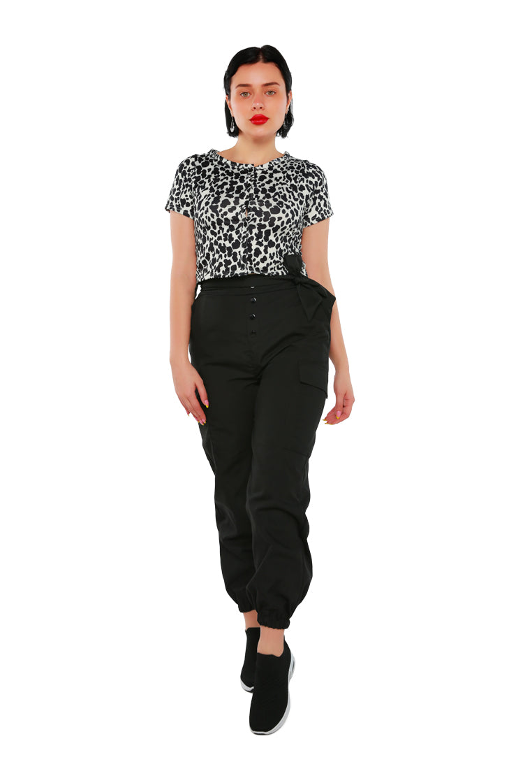 Style up Cargo Pant in Black