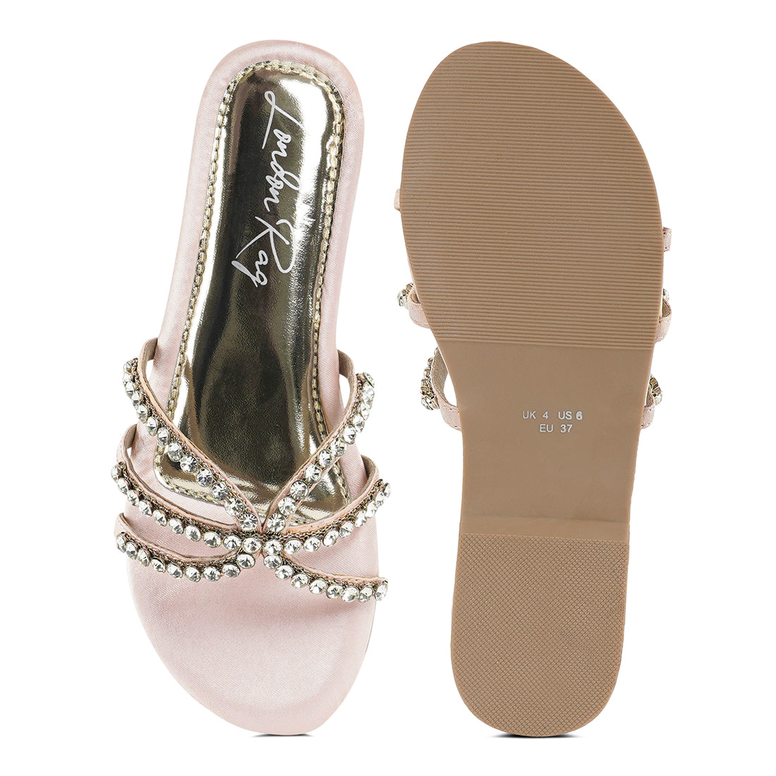dimante strap flat sandals#color_blush