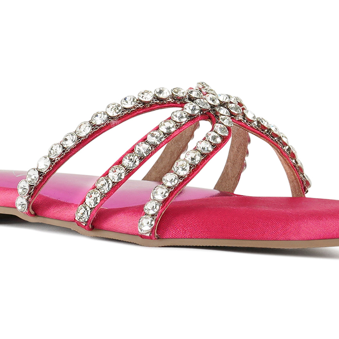 dimante strap flat sandals#color_fuchsia