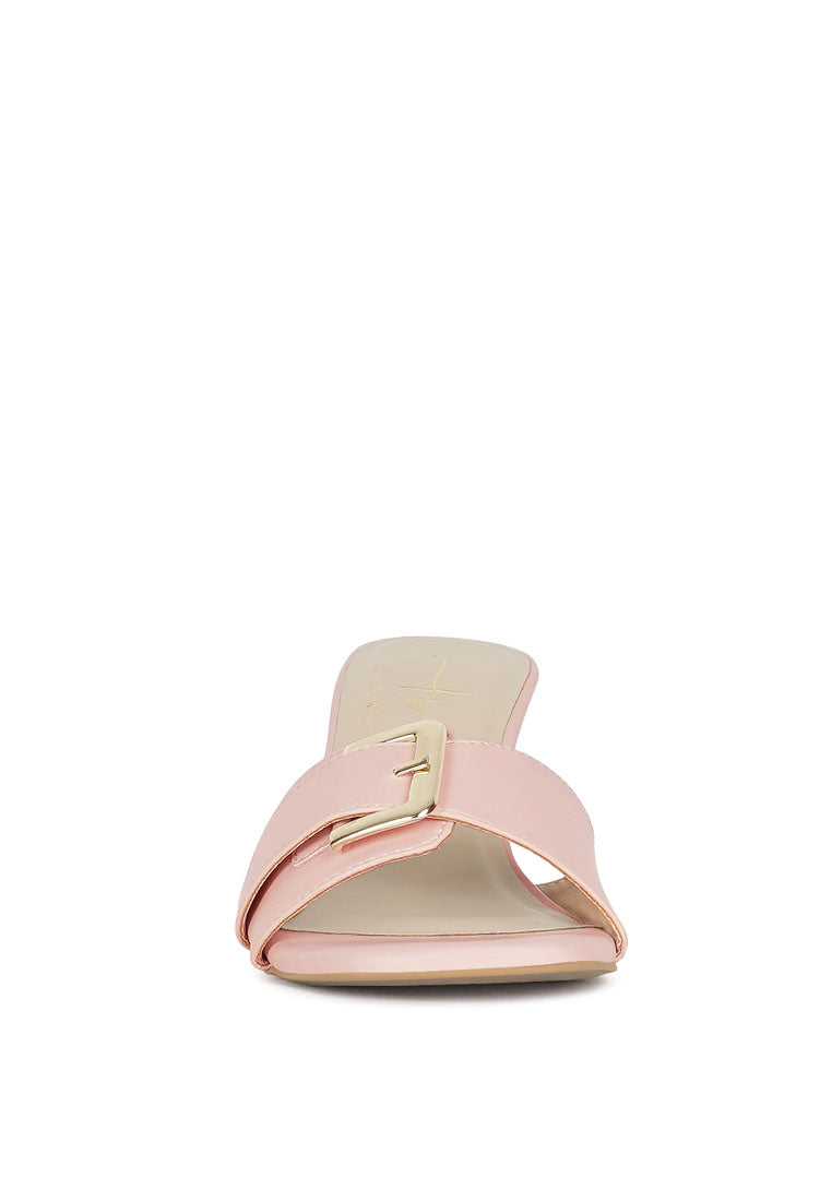 Women Buckle Detail Heels