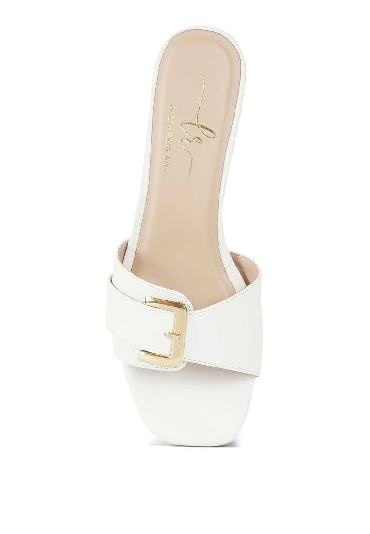 Women Buckle Detail Heels