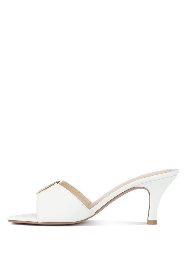 Women Buckle Detail Heels