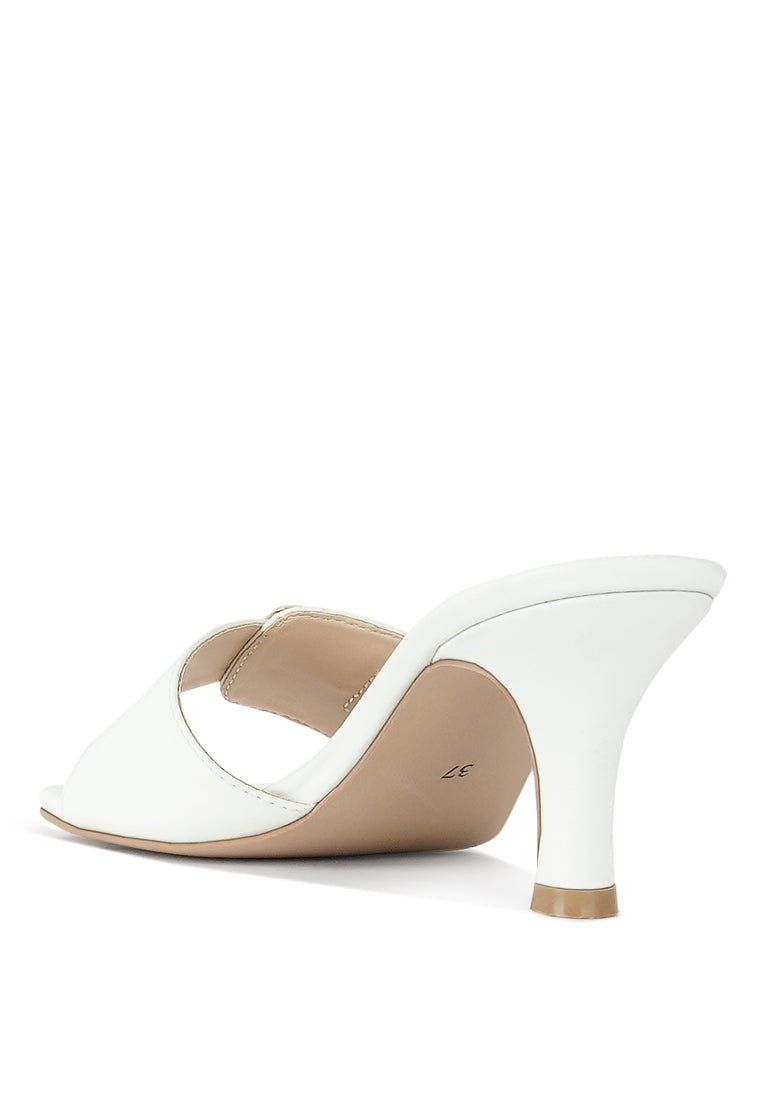 Women Buckle Detail Heels