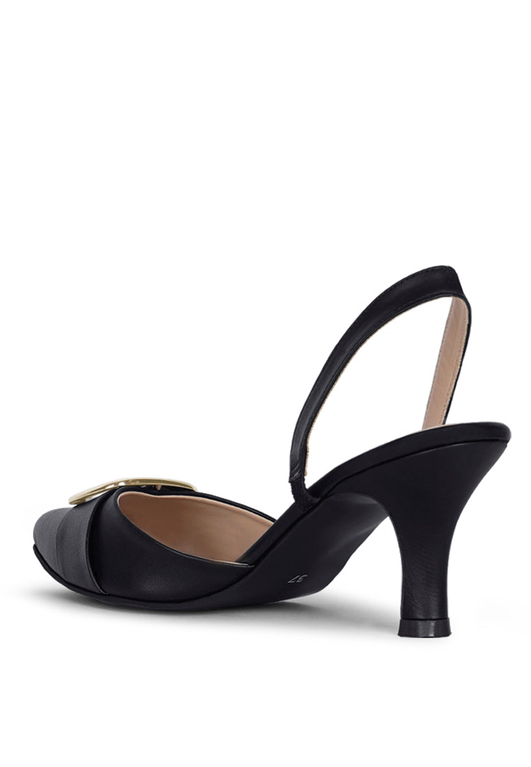 Women Slingback Pointed Toe Kitten Heels