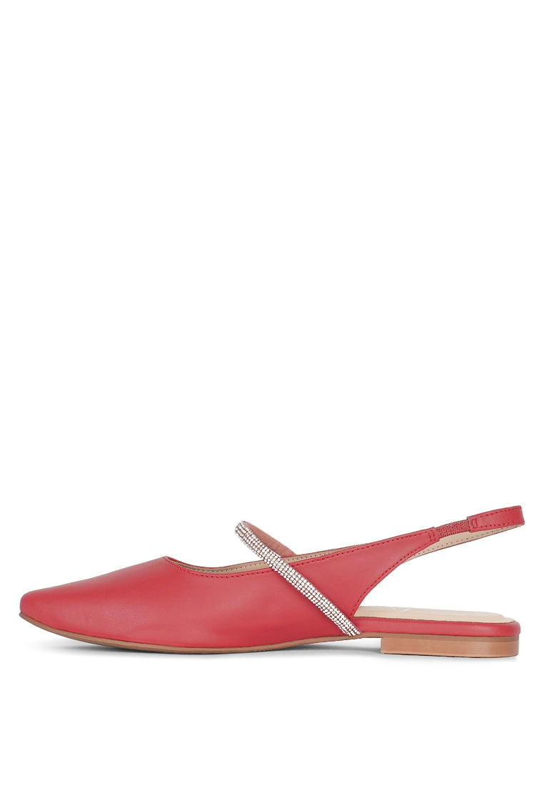 Women Pointed Toe Slingback Sandals