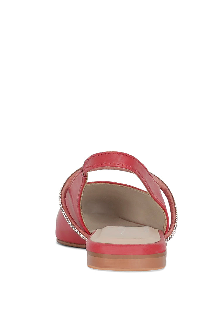 Women Pointed Toe Slingback Sandals