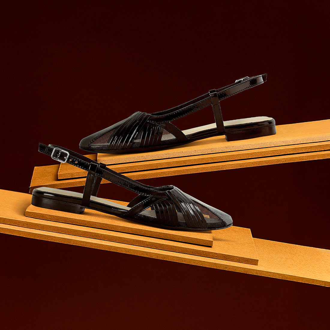 Women Flat Heel Slingback Sandals