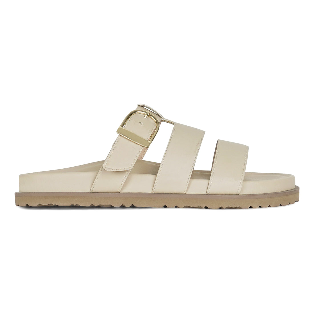 women strappy faux leather slip on flats#color_beige