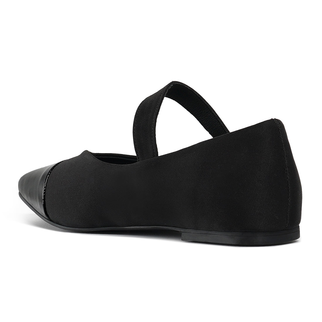 square toe mary jane ballerinas#color_black