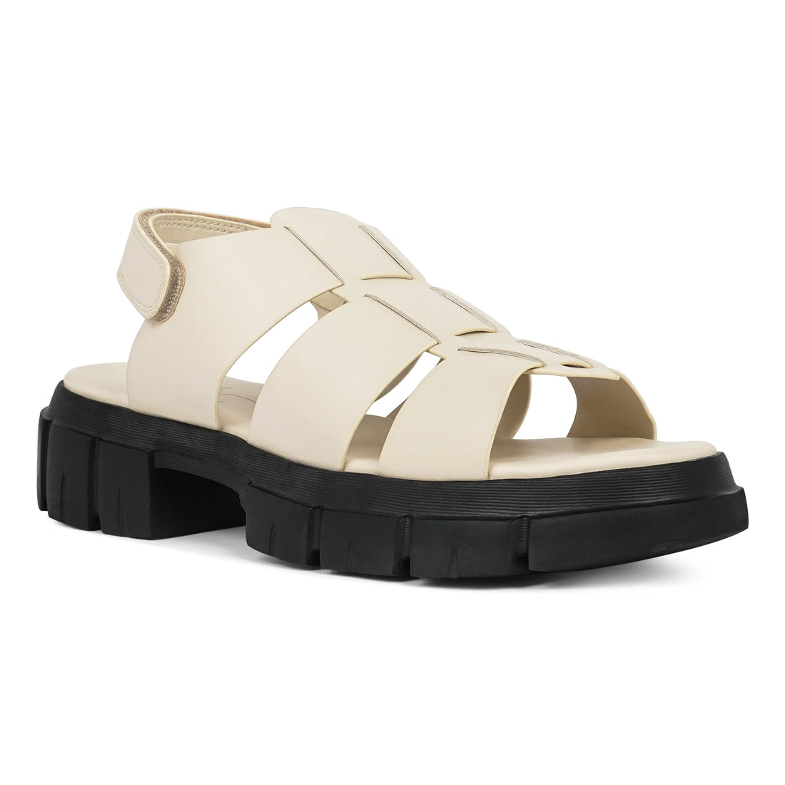 women faux leather strappy sandals#color_beige