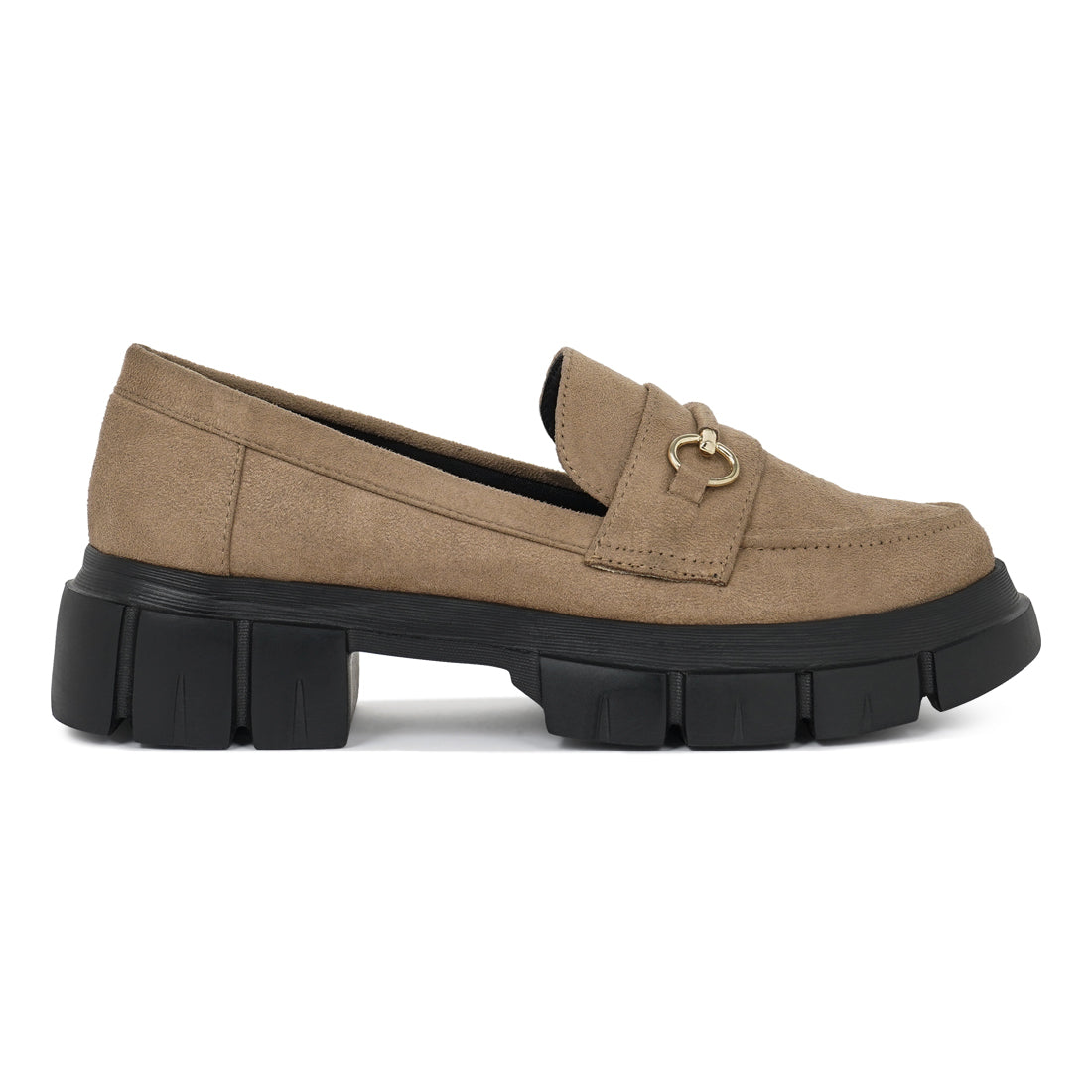 women soft microfiber chunky loafers#color_beige