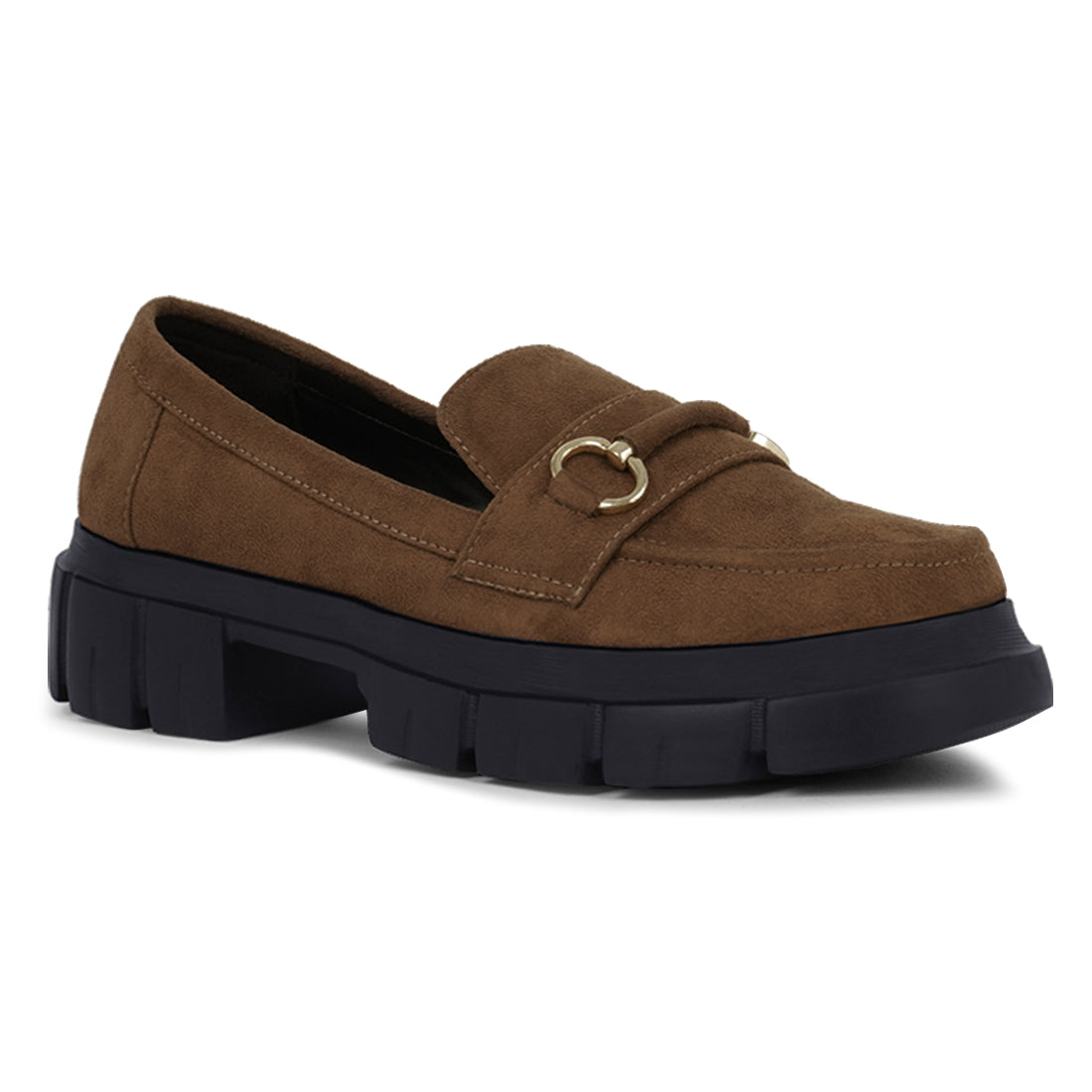 women soft microfiber chunky loafers#color_tan