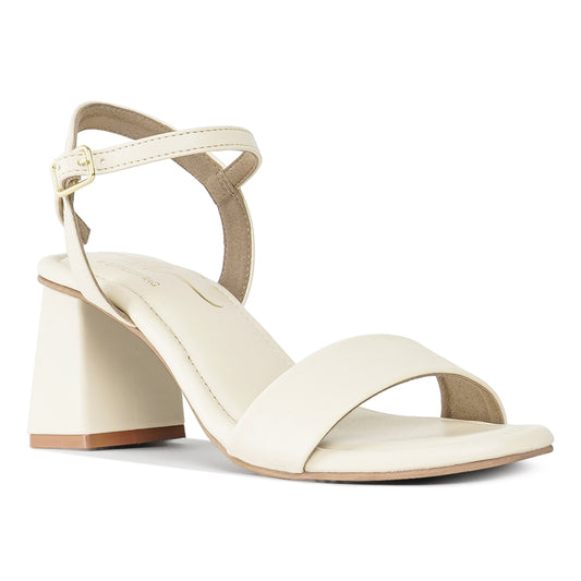 pin buckle strap block heels#color_beige