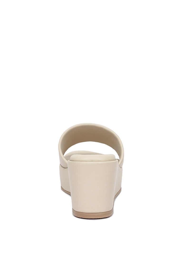 Women Classic Faux Leather Wedges