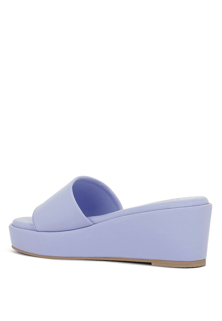 Women Classic Faux Leather Wedges