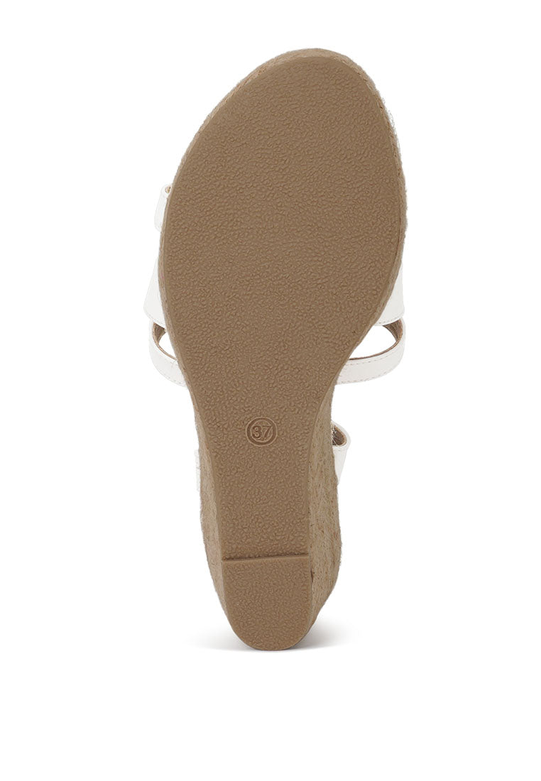 Women Comfortable Pin Buckle Espadrille Wedges