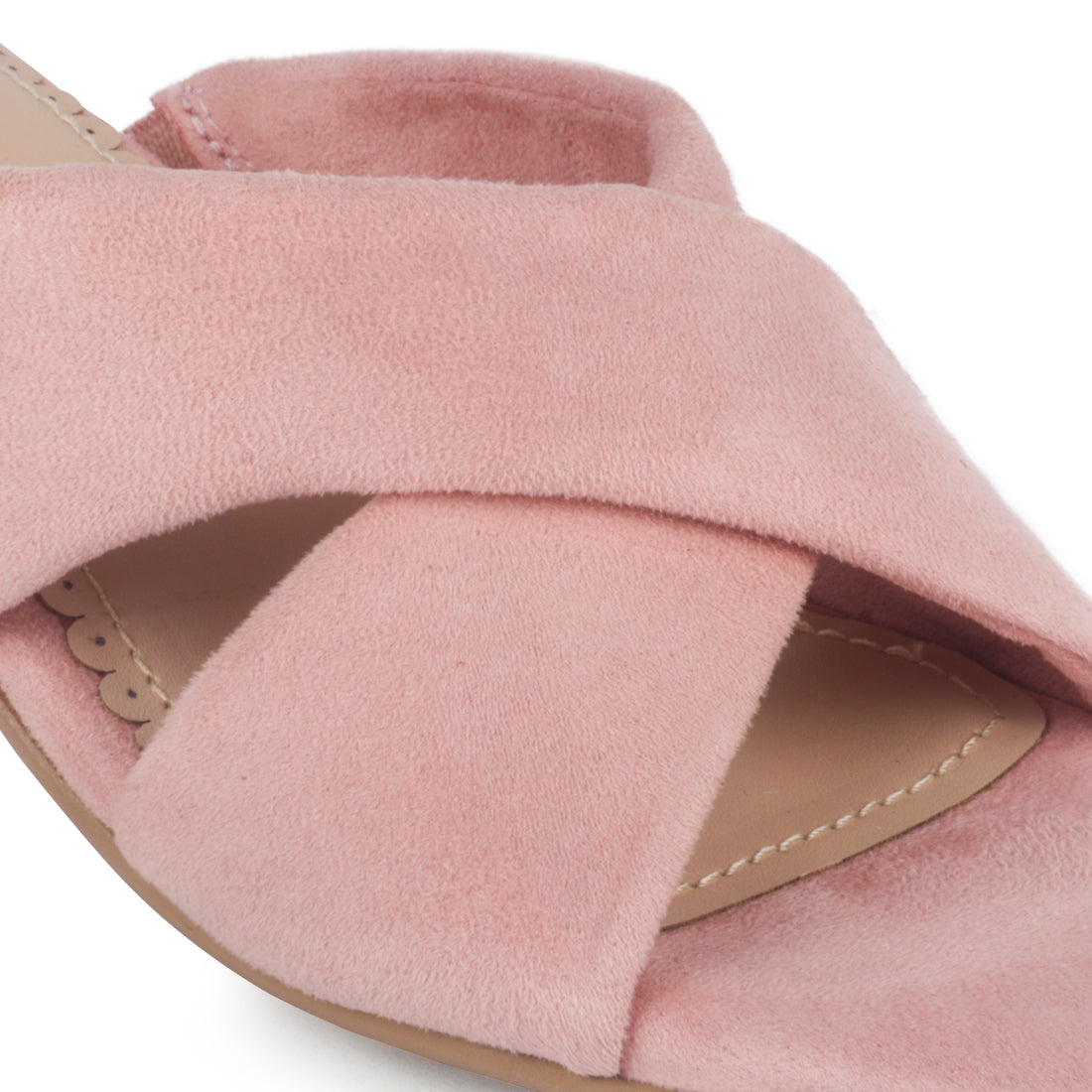 Blush Block Heel Sandal