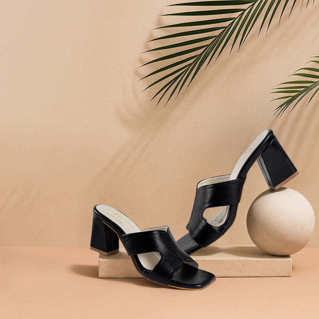 Women Square Toe Block Heels