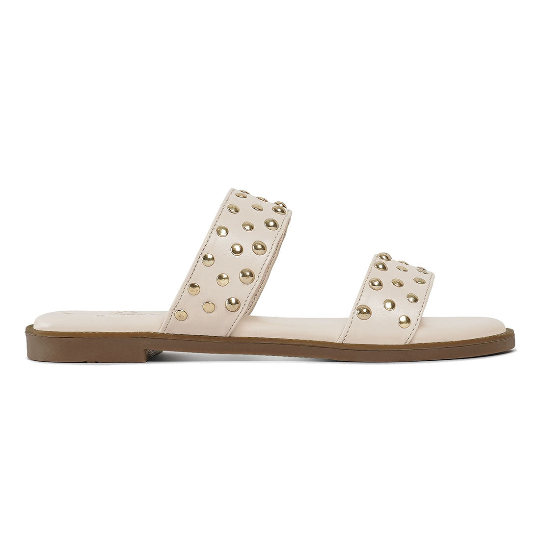 studded faux leather slip ons#color_beige